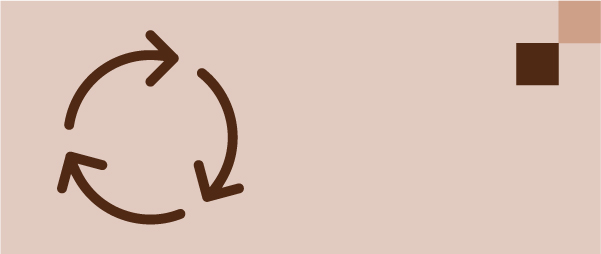 Una fletxa mostrant el signe de l'infinit amb dos globus del món a cada costat.