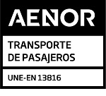 Marca AENOR de servei certificat transport de passatgers